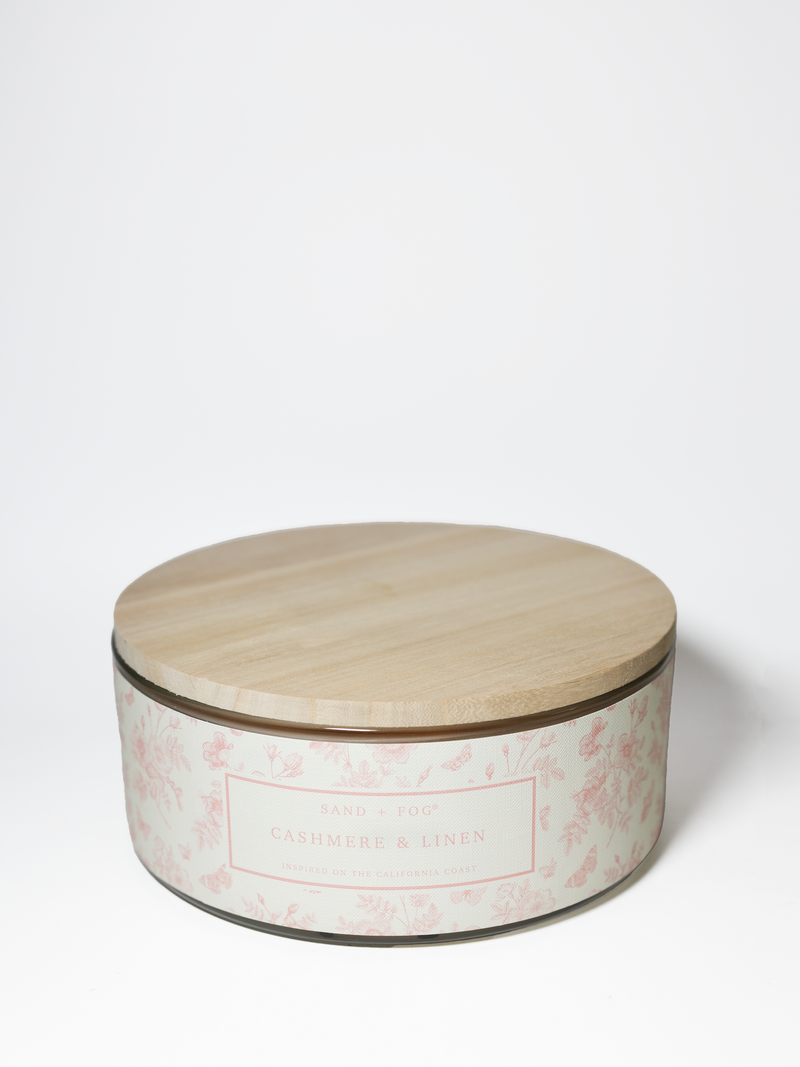 Cashmere & Linen 34 oz scented candle